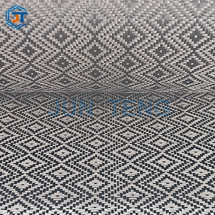 Tela Jacquard de fibra de carbono